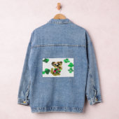 Ierse terriër St. Patrick's Day plezier Denim Jacket (Hangar)