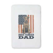 Ierse Terriër Vader Patriottisch Vintage Badmat (Voorkant Verticaal)