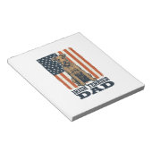 Ierse Terrier Vader Patriottisch Vintage Notitieblok (Schuin)