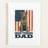 Ierse Terriër Vader Patriottisch Vintage Planner (Voorkant)