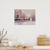 Ierse Terriers in de winter Poster (Keuken)