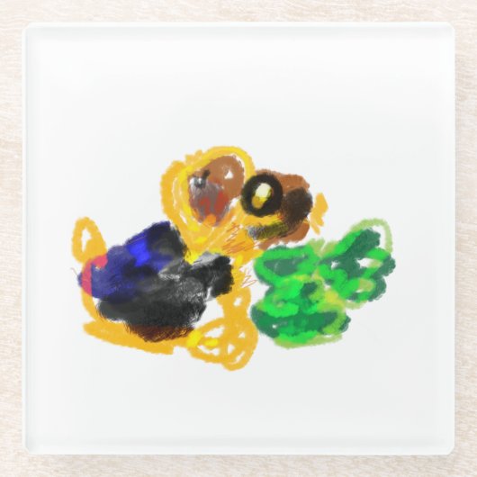 Ierse terriërs zijn er dol op glazen onderzetter (Voorkant)