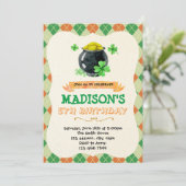 Ierse thema feest uitnodiging (Staand voorkant)