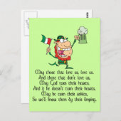 Ierse Toast Briefkaart (Voorkant / Achterkant)