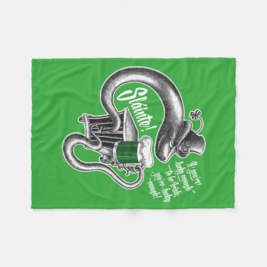 Ierse Toast Fleece Deken (Voorkant (Horizontaal))