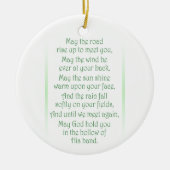 Ierse Toast Keramisch Ornament (Voorkant)