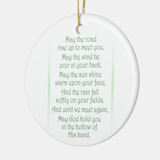 Ierse Toast Keramisch Ornament (Links)