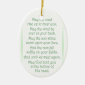 Ierse Toast Keramisch Ornament (Voorkant)