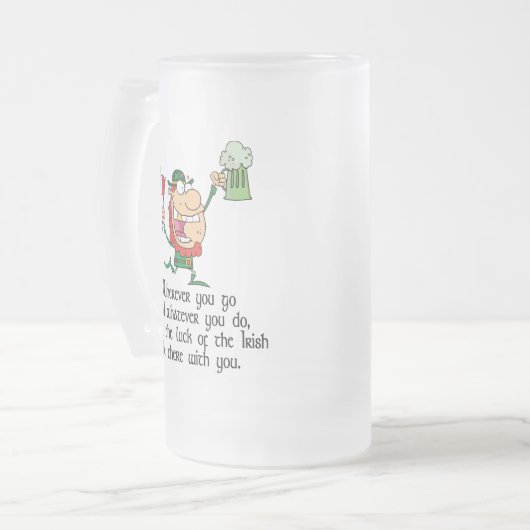 Ierse Toast Matglas Bierpul (Voorkant links)