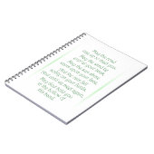 Ierse Toast Notitieboek (Linkerzijde)