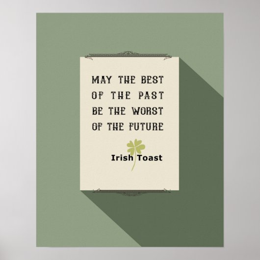 Ierse Toast Poster (Voorkant)