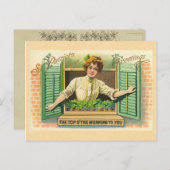  Ierse Top o' The Morning Briefkaart (Voorkant / Achterkant)