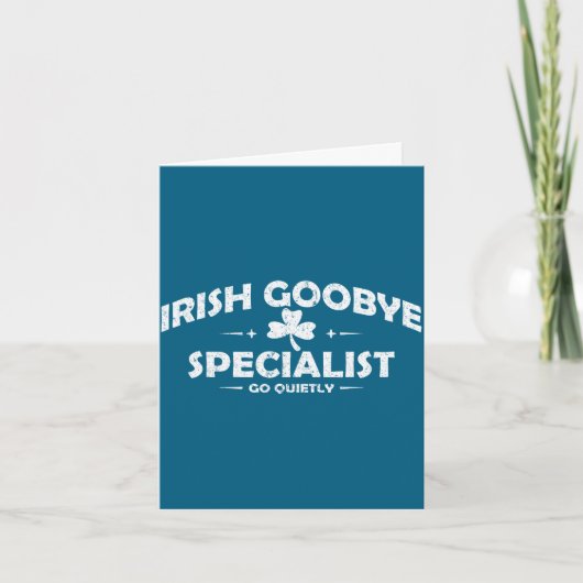 Ierse tot ziens specialist grappige st. patricks d kaart (Voorkant)