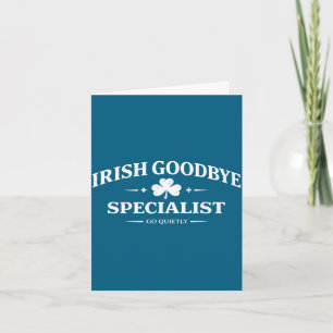 Ierse tot ziens specialist grappige st patrick's d kaart