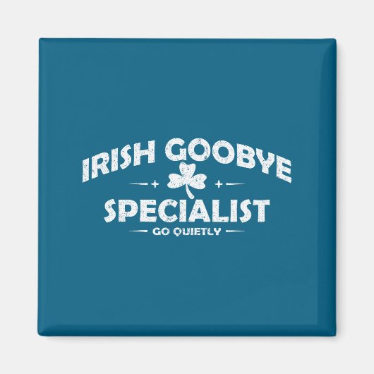 Ierse tot ziens specialist grappige st patrick's d magneet (Voorkant)