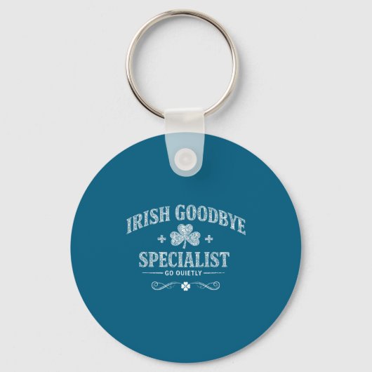 Ierse tot ziens specialist grappige st patrick's d sleutelhanger (Voorkant)