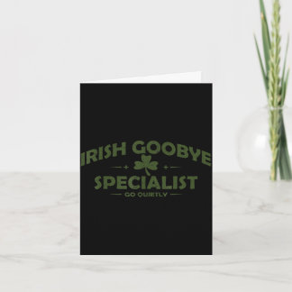 Ierse tot ziens specialist grappige St. Patrick's  Kaart