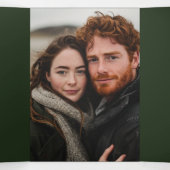 Ierse traditionele foto Keltische kruis bruiloft Drieluik Programma (Binnenkant midden)