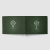 Ierse Traditionele Keltische Cross Bruiloft Gasten Gastenboek (Volledig)