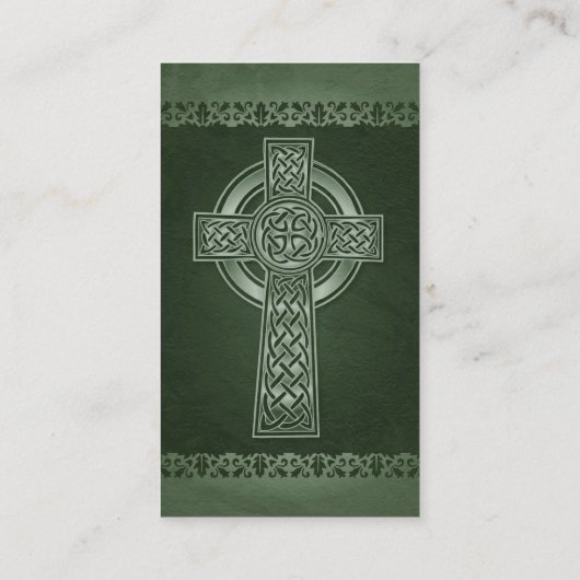 Ierse Traditionele Keltische Cross Bruiloft Informatiekaartje (Achterkant)