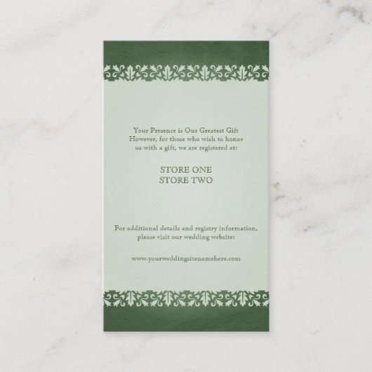 Ierse Traditionele Keltische Cross Bruiloft Informatiekaartje (Voorkant)