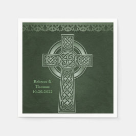 Ierse Traditionele Keltische Cross Bruiloft Servet