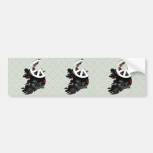 Ierse Trendy Peace Sign met Ierse kaart Bumpersticker
