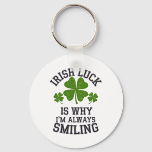 Ierse trots St. Patrick's Day Shenanigans Shamrock Sleutelhanger