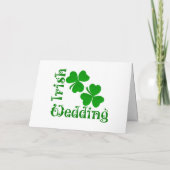 Ierse trouw uitnodiging Shamrock (Achterkant)