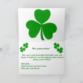 Ierse trouw uitnodiging Shamrock (Binnen)