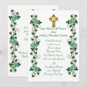 Ierse trouwkaart Keltisch kruis Kaart (Voorkant / Achterkant)