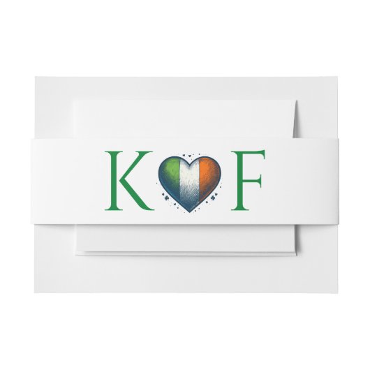 Ierse Trouwkaart Uitnodigingen Wikkel (Voorkant Voorbeeld)