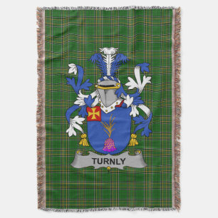 Ierse Turnley of Turnley wapenschild familie Crest Deken