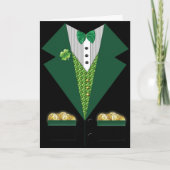 ierse tuxedo St Patrick's day card Kaart (Voorkant)