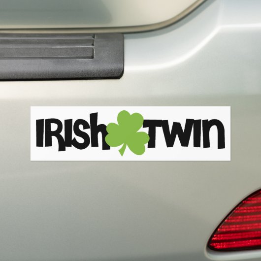 Ierse Tweeling Bumpersticker (Op auto)