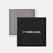 Ierse Uitgang Funny St. Patrick's Day Iers Afschei Magneet (Voorkant / Achterkant)