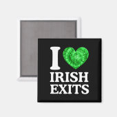 Ierse Uitgang Funny St Patricks Day Iers Afscheid Magneet (Voorkant / Achterkant)