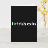 Ierse Uitgang Funny St Patricks Day Ierse Afscheid Kaart (Gele Bloem)