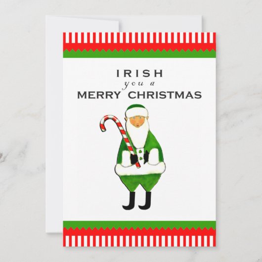 Ierse uitnodigingen voor kerstfeestjes (Voorkant)