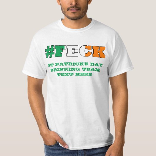 Ierse uitwerpselen St Patricks day T-shirt (Voorkant)