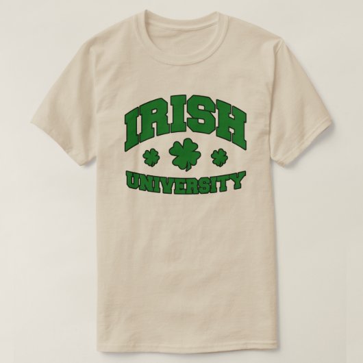 Ierse universiteit T-Shirt (Design voorkant)
