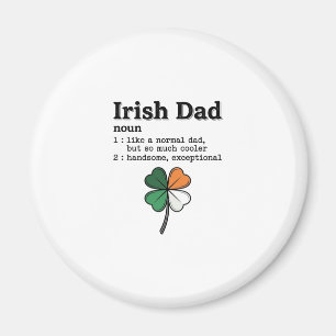 Ierse Vader Grappige Definitie Clover Vintage T-sh Magneet