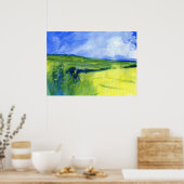 Ierse velden schilderen poster (Keuken)