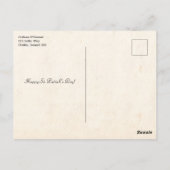 Ierse verbijstering met Elegant Floral Border Briefkaart (Achterkant)