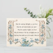 Ierse verbijstering met Elegant Floral Border Feestdagenkaart (Staand voorkant)