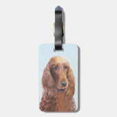 Ierse vereffeningskunst - Cute Original Dog Art Bagagelabel (Achterkant verticaal)