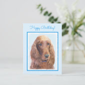 Ierse vereffeningskunst - Cute Original Dog Art Briefkaart (Staand voorkant)