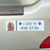 Ierse vereffeningskunst - Cute Original Dog Art Bumpersticker (Op auto)