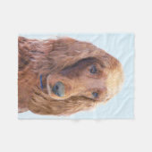 Ierse vereffeningskunst - Cute Original Dog Art Fleece Deken (Voorkant (Horizontaal))