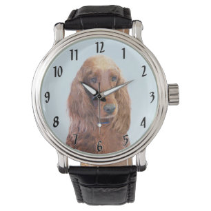 Ierse vereffeningskunst - Cute Original Dog Art Horloge